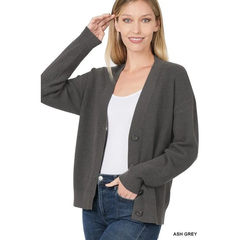 ZENANA VISCOSE CARDIGAN SWEATER