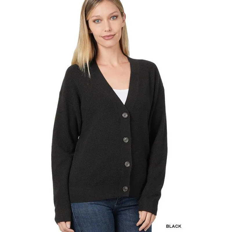 ZENANA VISCOSE CARDIGAN SWEATER